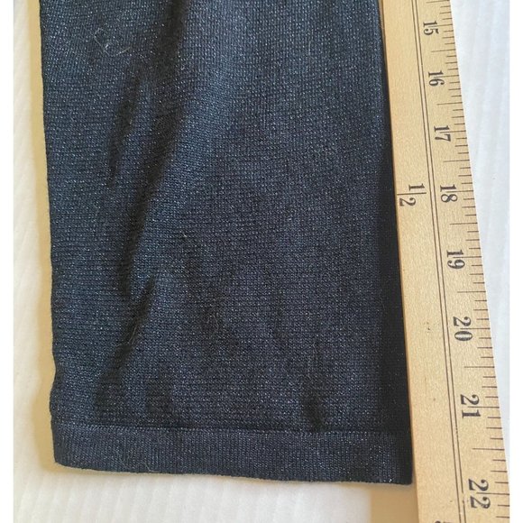 One 7 Six Womens NWT Black Metallic  3/4 Sleeve Knit Top with Draped Back Size 2 - Picture 11 of 11